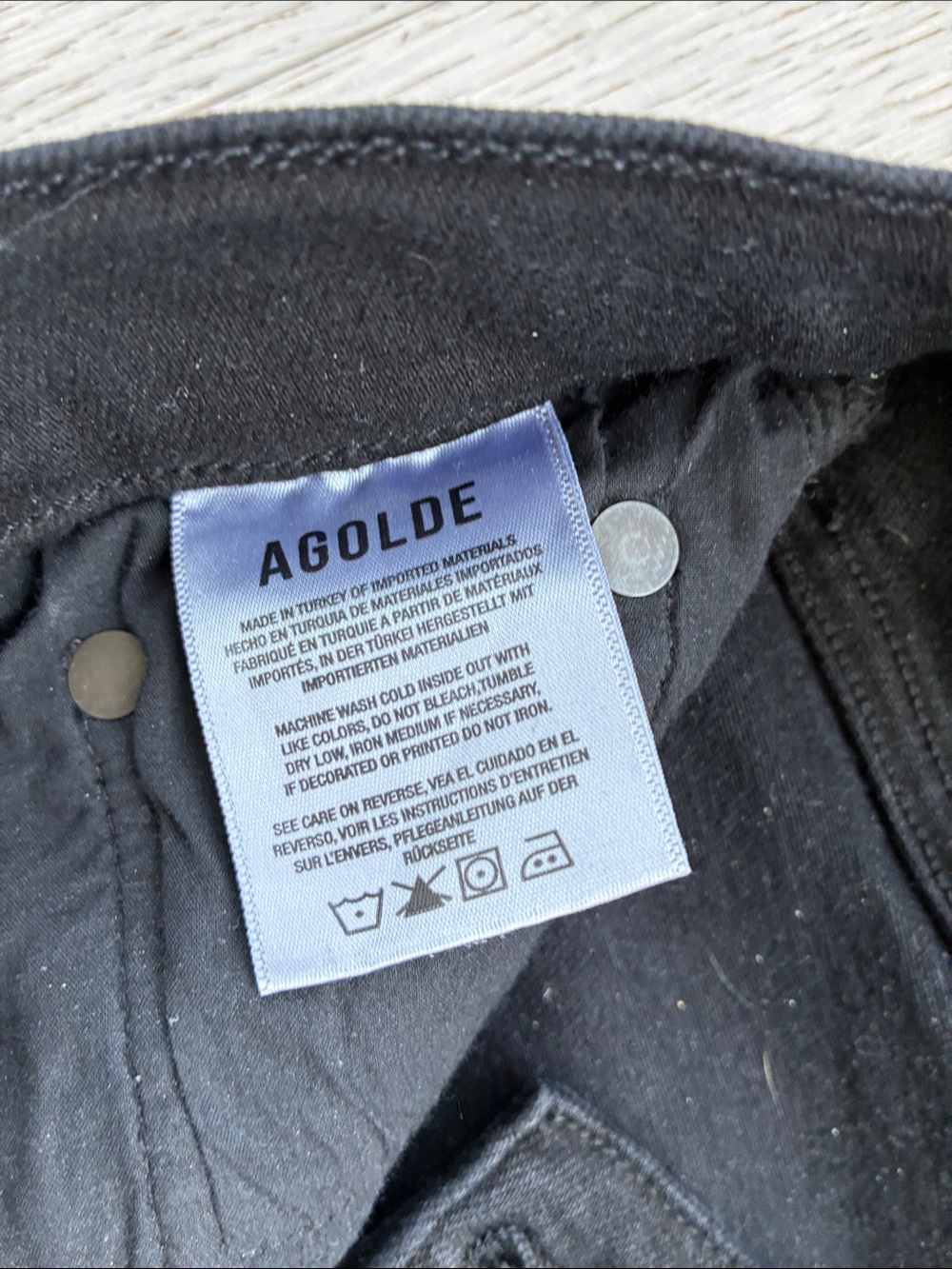 Agolde Black High-Rise Skinny Jeans - Picture 3 of 4